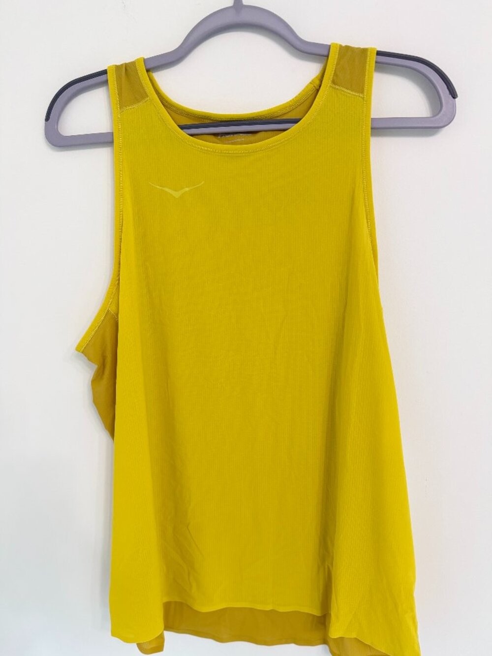 HOKA Airolite Run Tank Men’s M Yellow Lightweight Running Top NWT